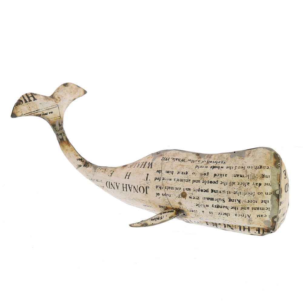 Reclaimed Metal White Whale