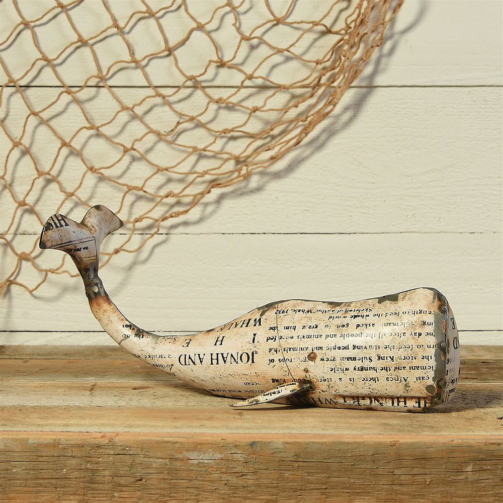 Reclaimed Metal White Whale