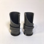 Wrapped Wrought Iron Candle Holder Pair