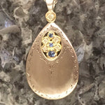 Arbor Diamond Sapphire, 18K Gold and Sterling Silver Pendant Necklace