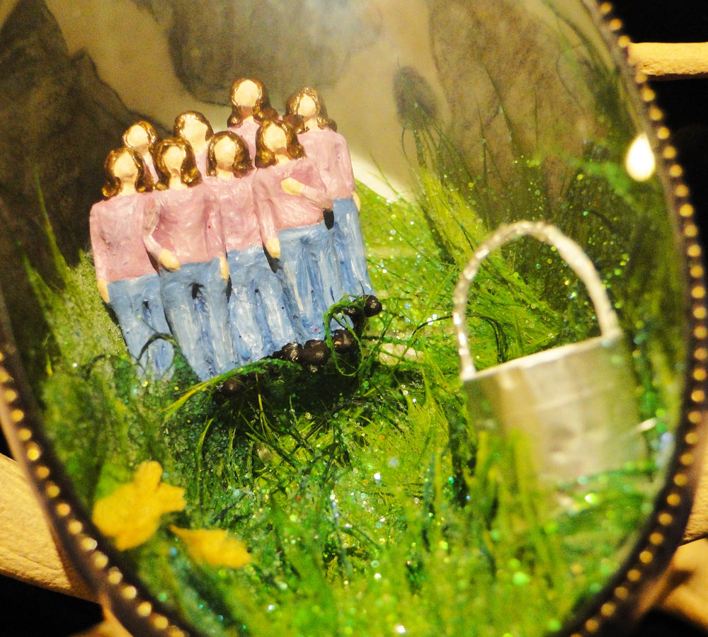 Eight Maids a Milking Goose Egg Ornament