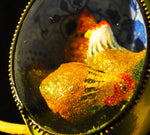Three French Hens Duck Egg Ornament