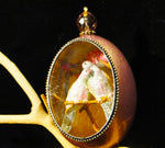 Two Turtle Doves Duck Egg Ornament