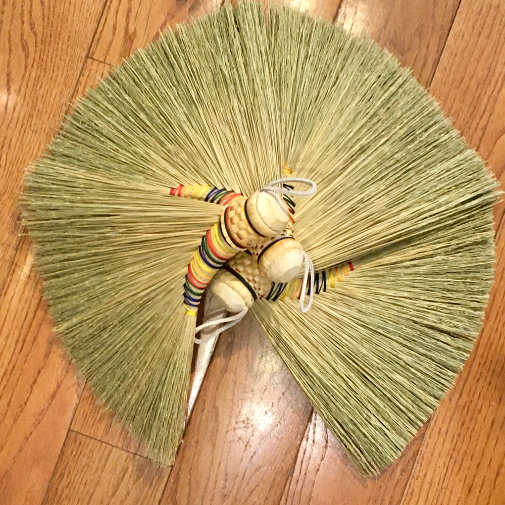 Traditional Turkey Wing Broomcorn Hand Broom