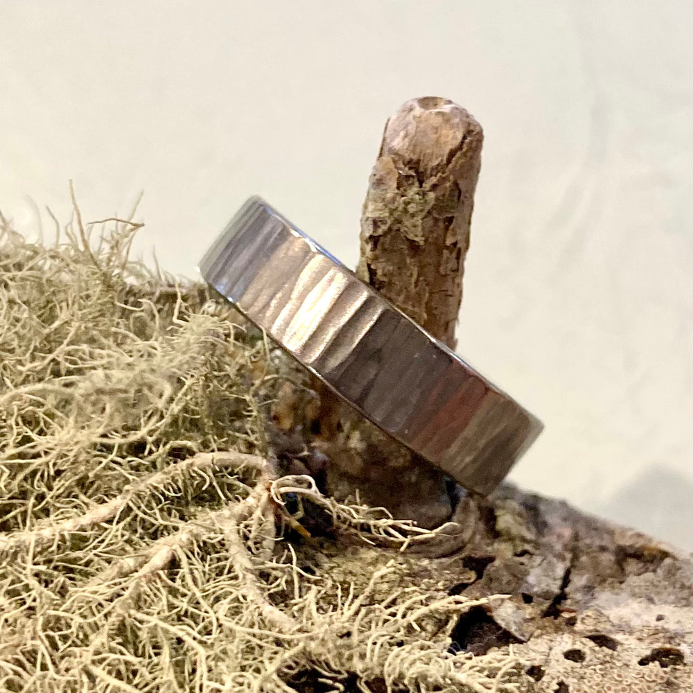 Hammered Niobium Rings