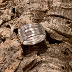 Cooper Barrel Sterling Silver Rings