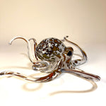 Opaline Spotted Blown Glass Octopus