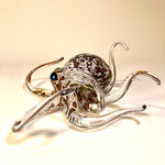 Opaline Spotted Blown Glass Octopus